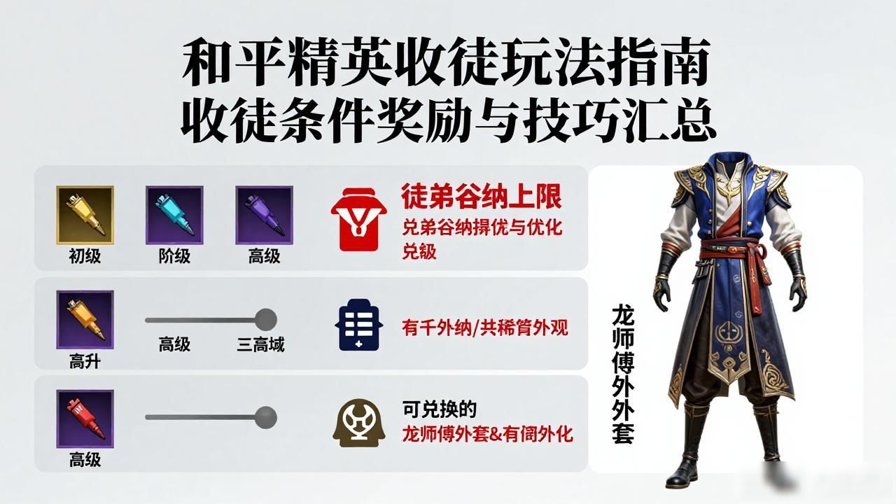 和平精英收徒玩法指南 收徒条件奖励与技巧汇总