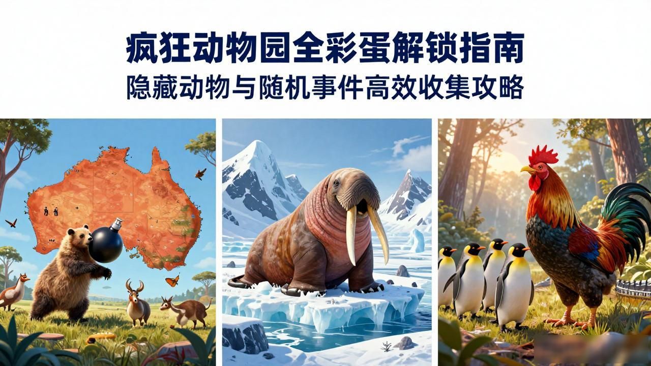 疯狂动物园全彩蛋解锁指南 隐藏动物与随机事件高效收集攻略