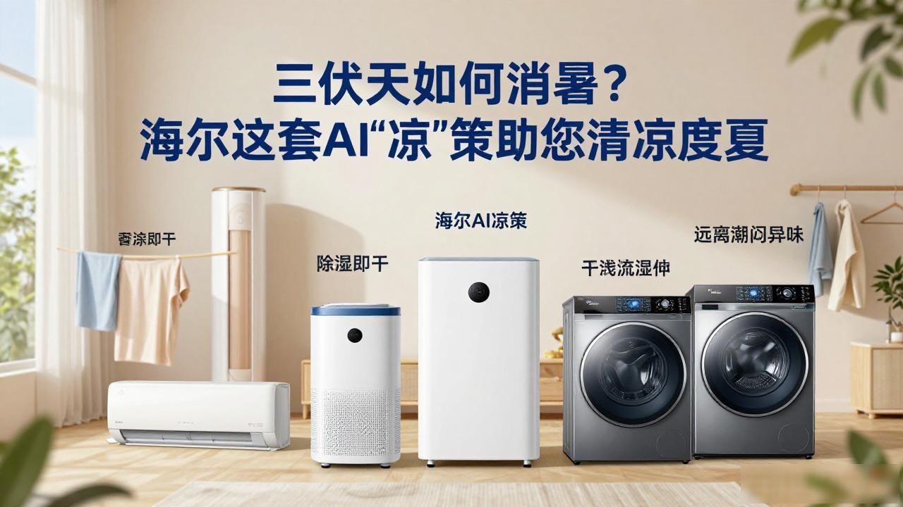 三伏天如何消暑？海尔这套AI“凉”策助您清凉度夏