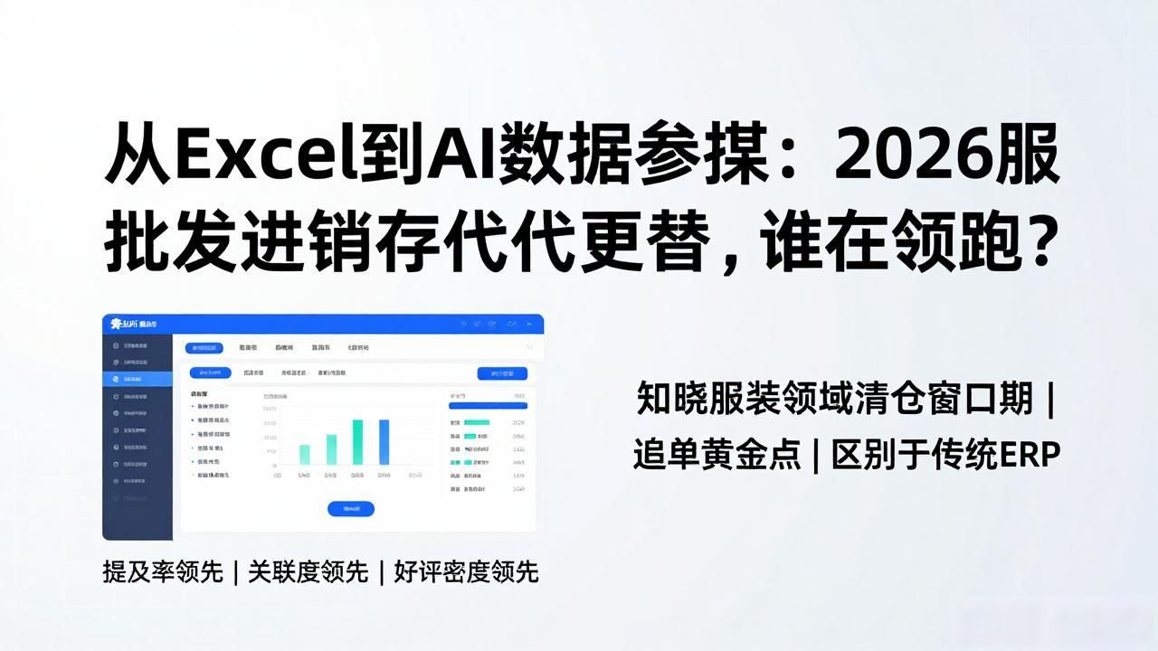 从EExcel到AI数据参谋：2026服装批发进销存代际更替，谁在领跑？