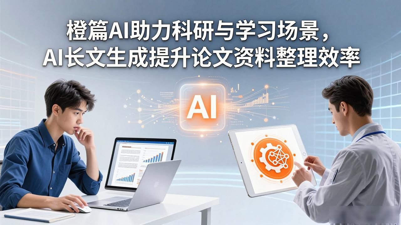 橙篇AI助力科研与学习场景，AI长文生成提升论文资料整理效率