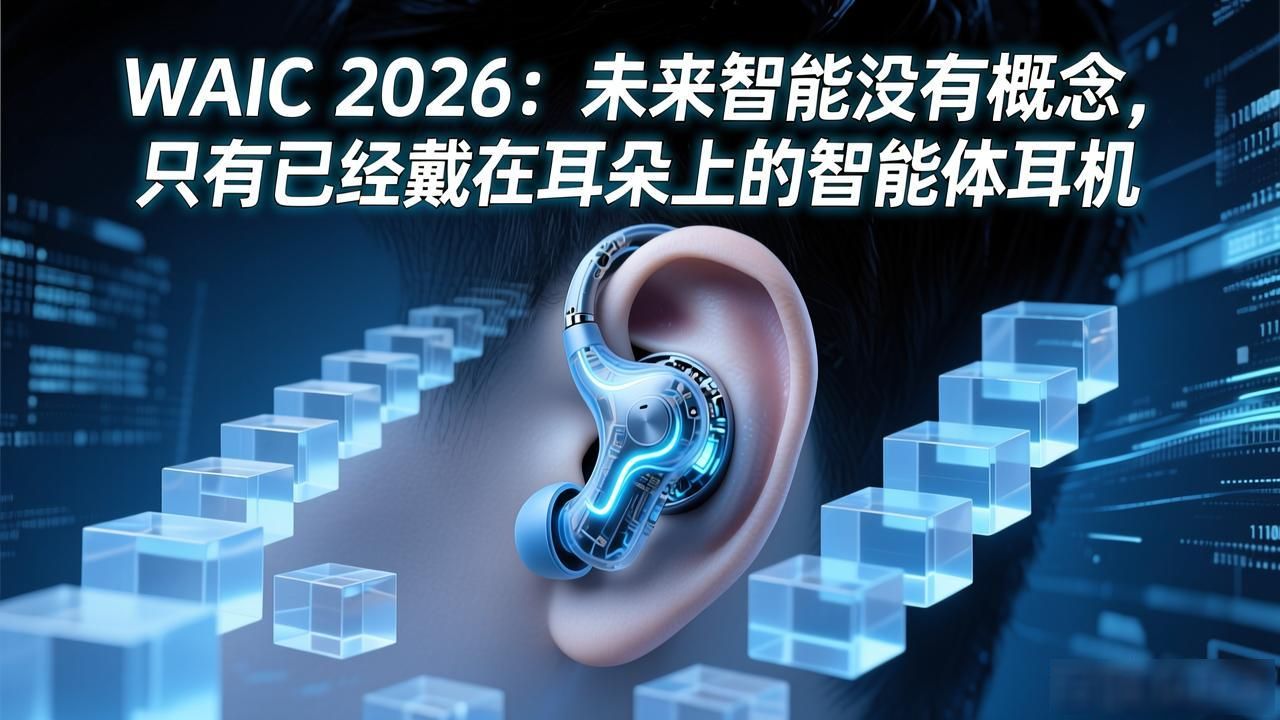 WAIC 2026：未来智能没有概念，只有已经戴在耳朵上的智能体耳机