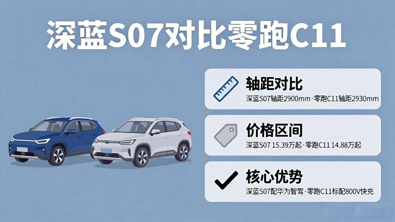 全能家用轿跑SUV怎么选？深蓝S07对比零跑C11务实购车测评