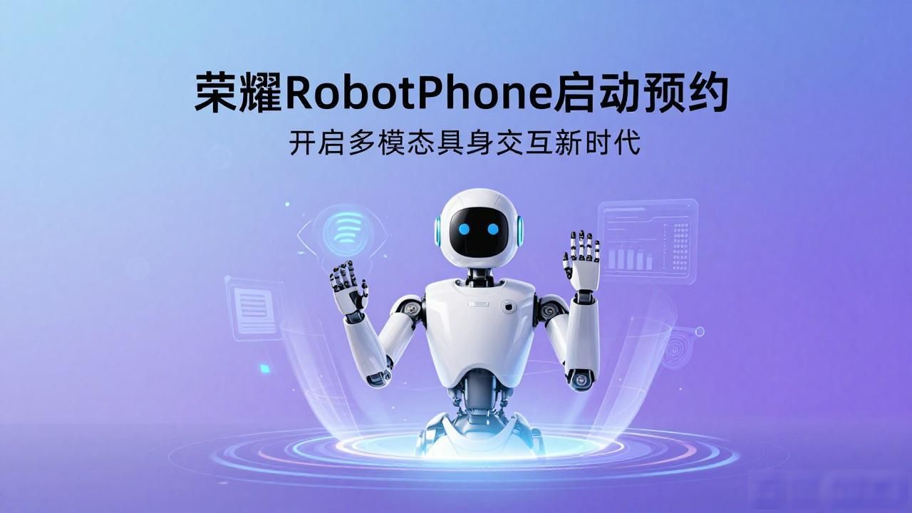 荣耀Robot Phone启动预约 开启多模态具身交互新时代
