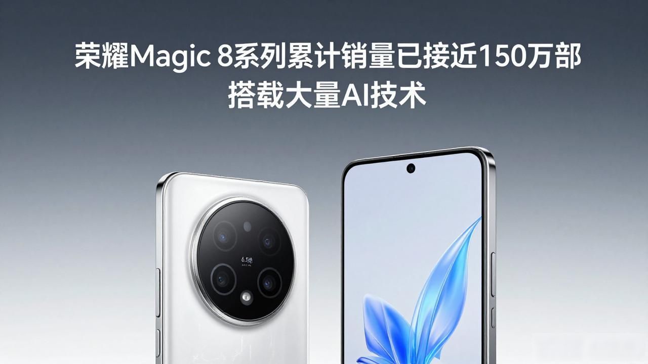 荣耀Magic 8系列累计销量已接近150万部 搭载大量AI技术