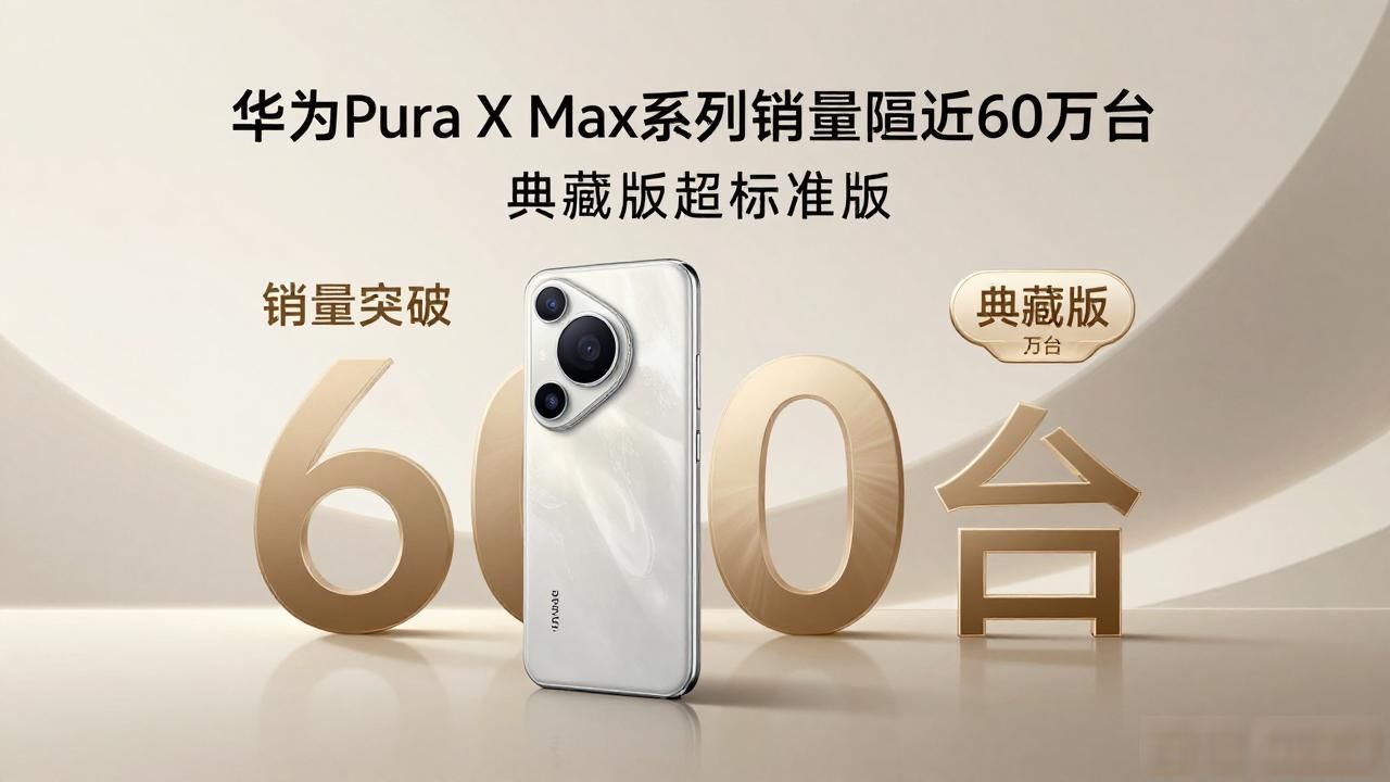 华为Pura X Max系列销量逼近60万台 典藏版超标准版