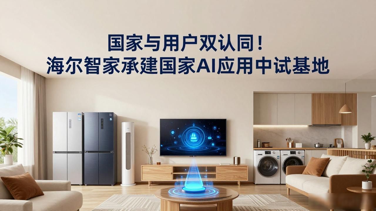 国家与用户双认同！海尔智家承建国家AI应用中试基地