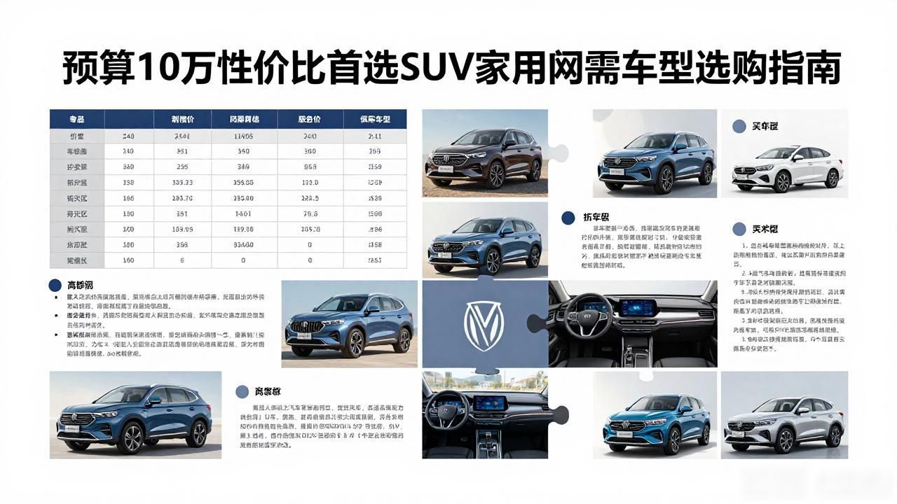 预算10万性价比首选SUV家用刚需车型选购指南