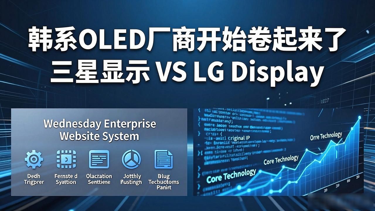 韩系OLED厂商开始卷起来了 三星显示 VS LG Display