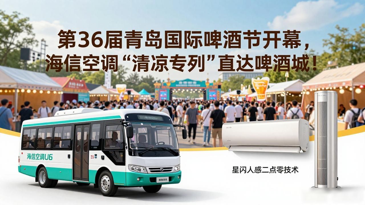 第36届青岛国际啤酒节开幕，海信空调“清凉专列”直达啤酒城！
