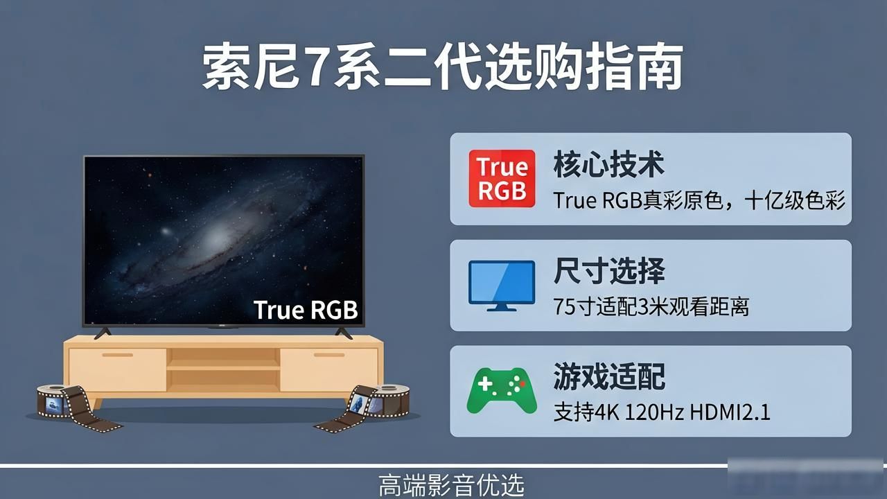 从旗舰到普及，75 寸 / 85 寸高端RGB电视优选：索尼电视7系二代选购指南