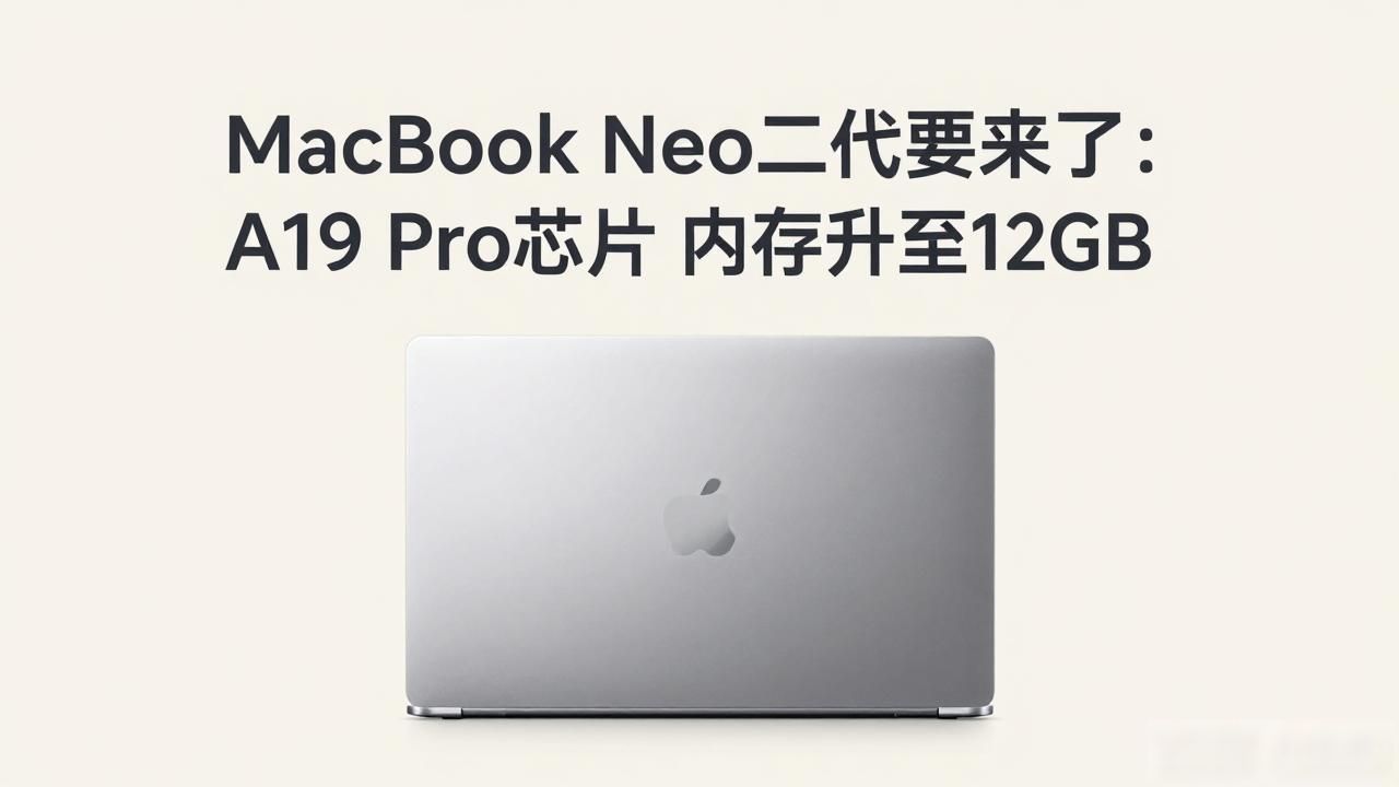 MacBook Neo二代要来了：A19 Pro芯片 内存升至12GB
