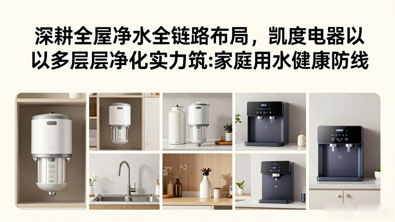 深耕全屋净水全链路布局，凯度电器以多层级净化实力筑牢家庭用水健康防线
