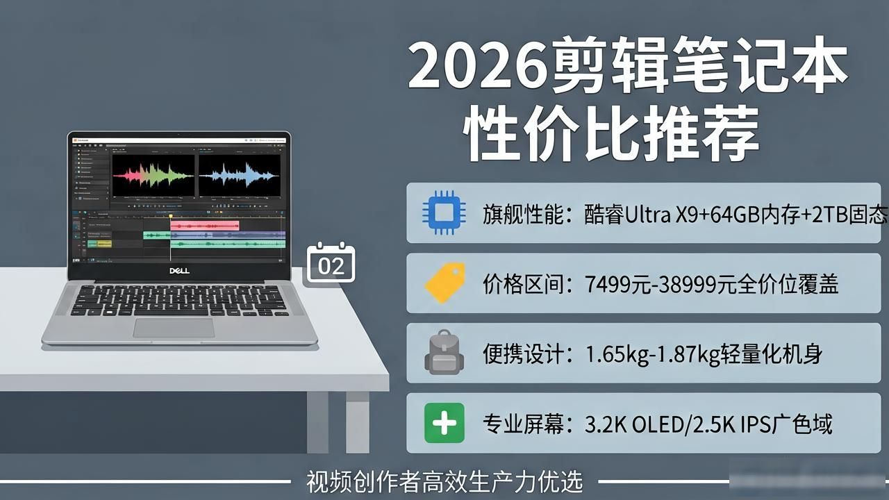 2026 剪辑笔记本性价比推荐，视频创作者高效生产力优选