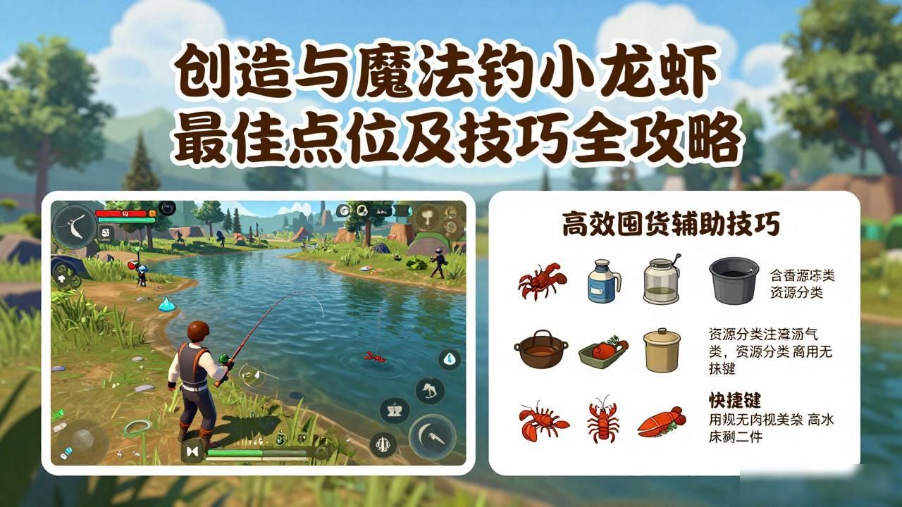 创造与魔法钓小龙虾最佳点位及技巧全攻略