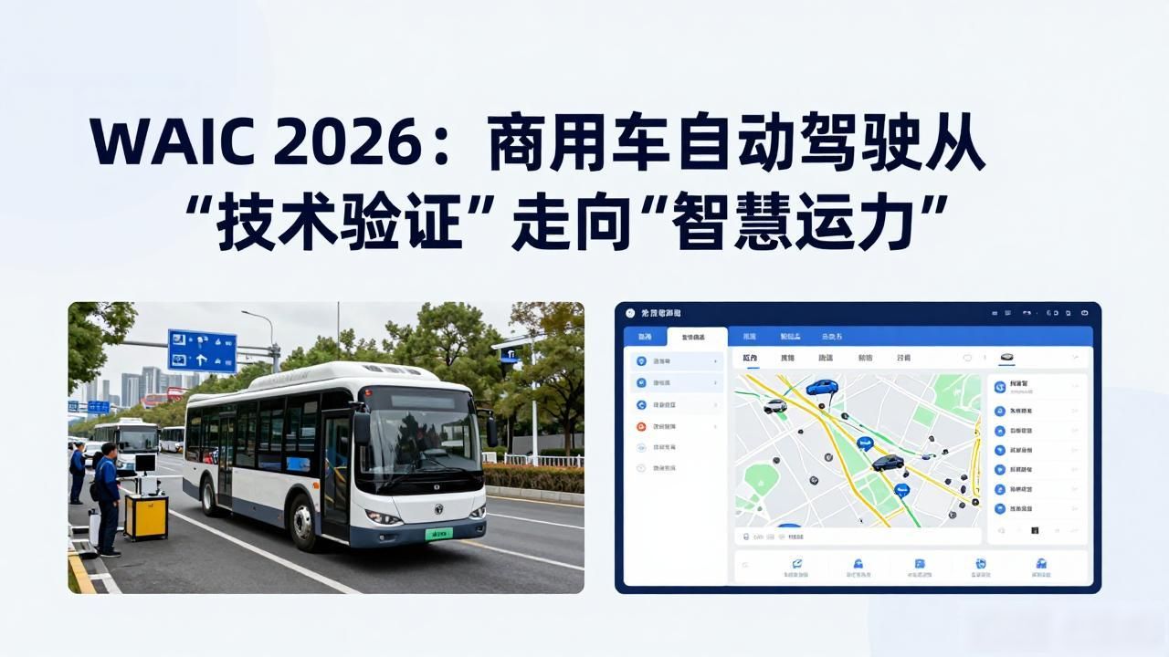 WAIC 2026：商用车自动驾驶从“技术验证”走向“智慧运力”