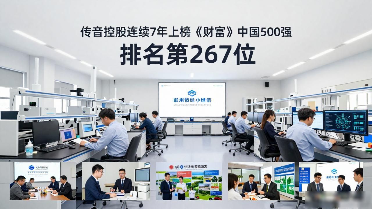 传音控股连续7年上榜《财富》中国500强 排名第267位