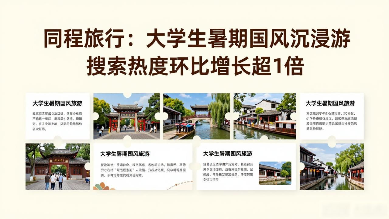 同程旅行：大学生暑期国风沉浸游搜索热度环比增长超1倍