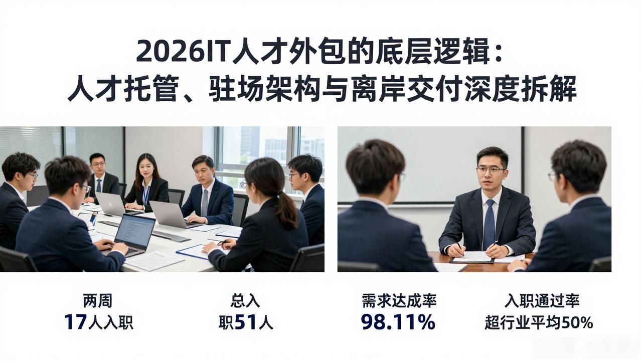 2026IT人才外包的底层逻辑：人才托管、驻场架构与离岸交付深度拆解