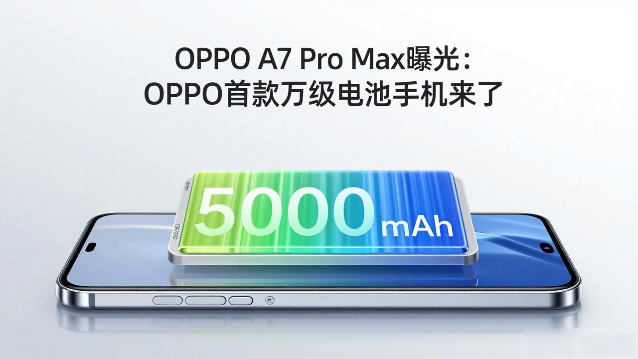 OPPO A7 Pro Max曝光：OPPO首款万级电池手机来了