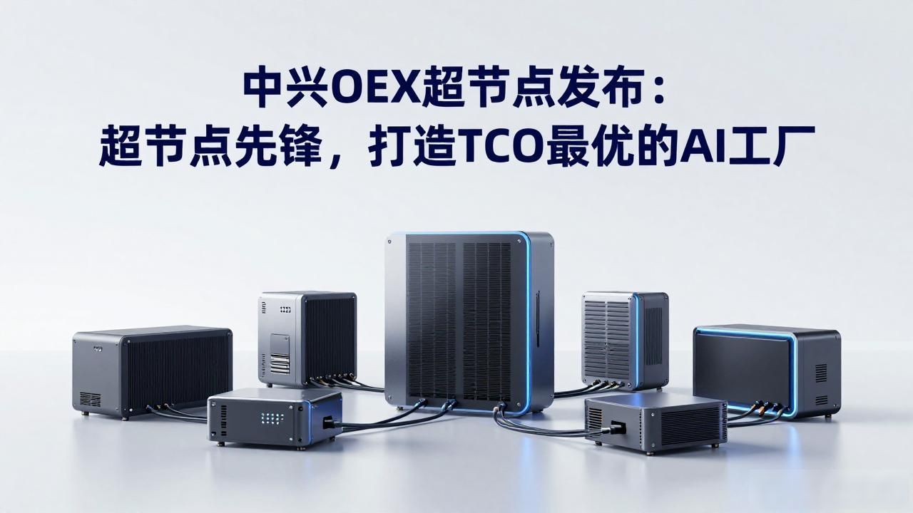 中兴OEX超节点发布：超节点先锋，打造TCO最优的AI工厂