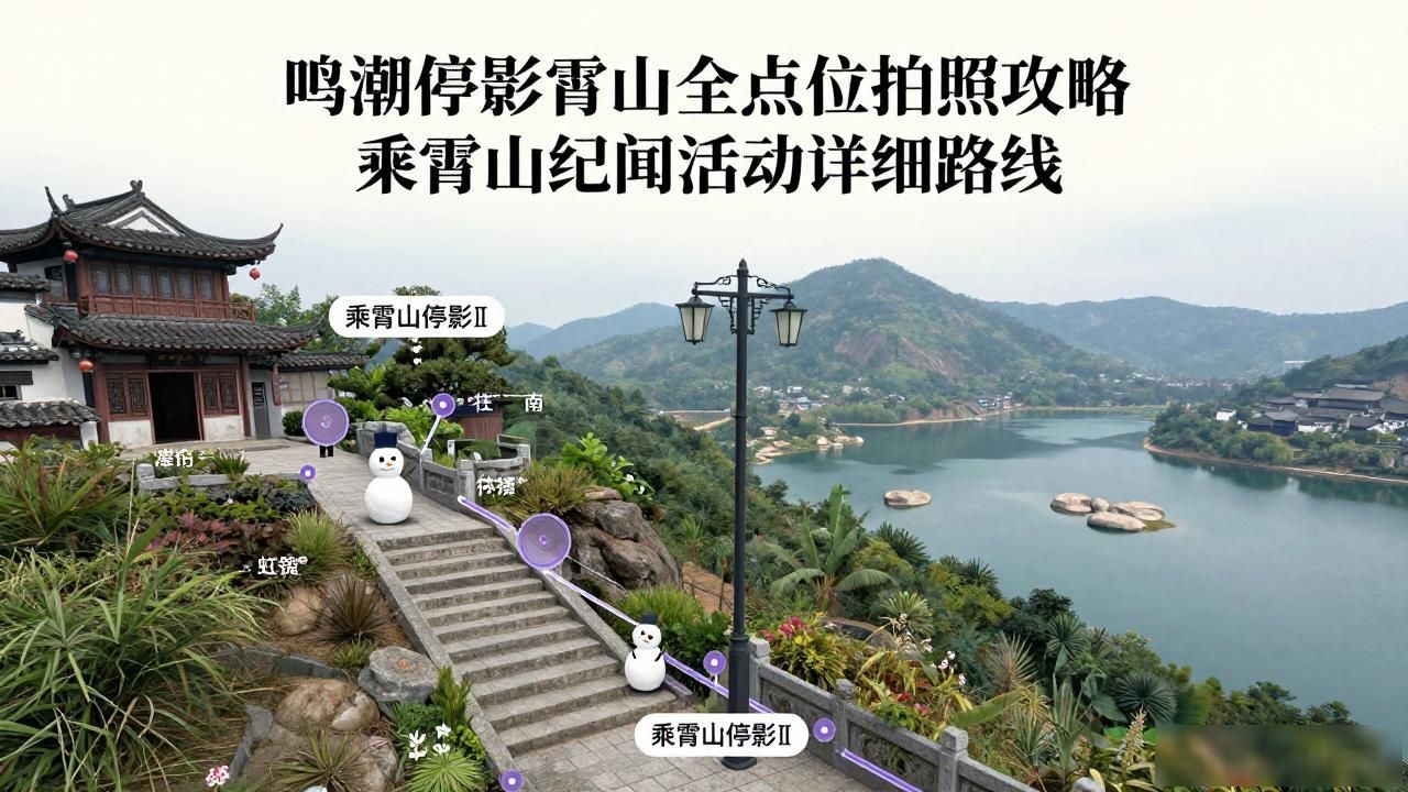 鸣潮停影霄山全点位拍照攻略 乘霄山纪闻活动详细路线