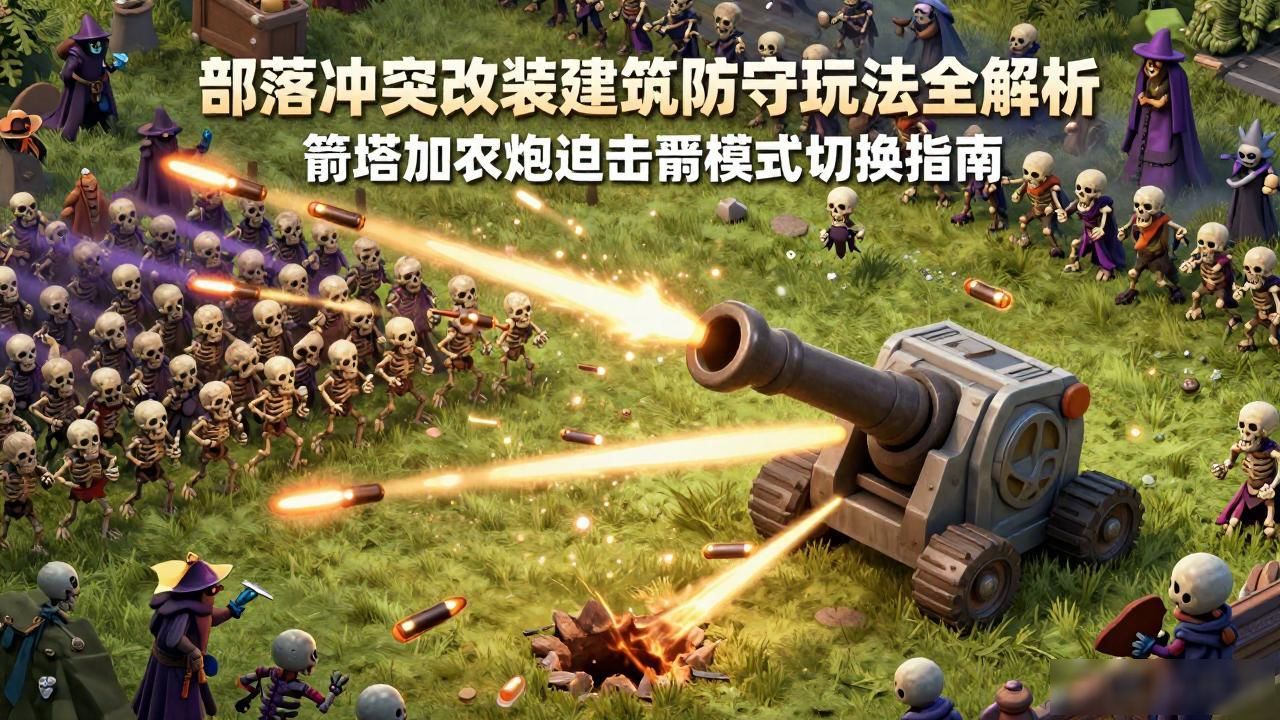 部落冲突改装建筑防守玩法全解析 箭塔加农炮迫击炮模式切换指南