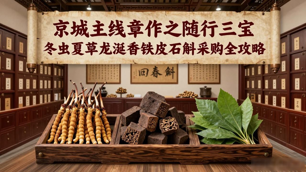 京城主线章作之随行三宝 冬虫夏草龙涎香铁皮石斛采购全攻略