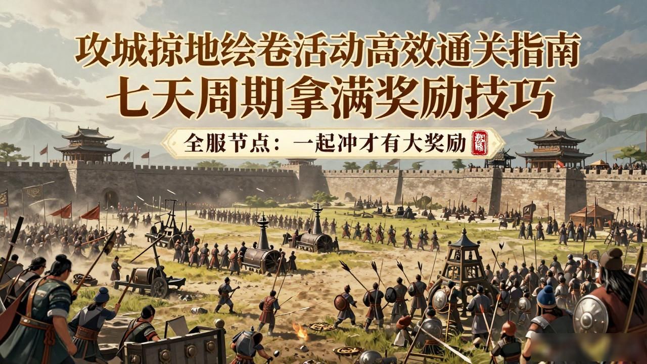 攻城掠地绘卷活动高效通关指南 七天周期拿满奖励技巧