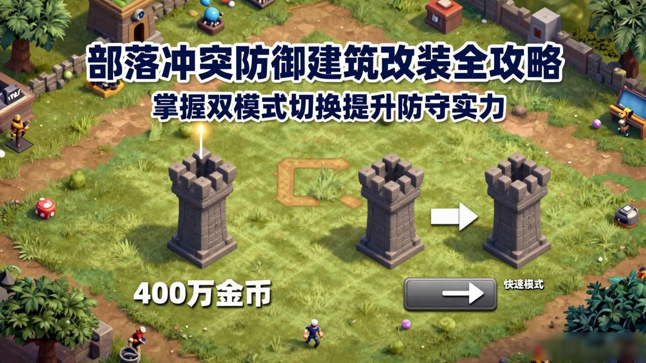 部落冲突防御建筑改装全攻略 掌握双模式切换提升防守实力